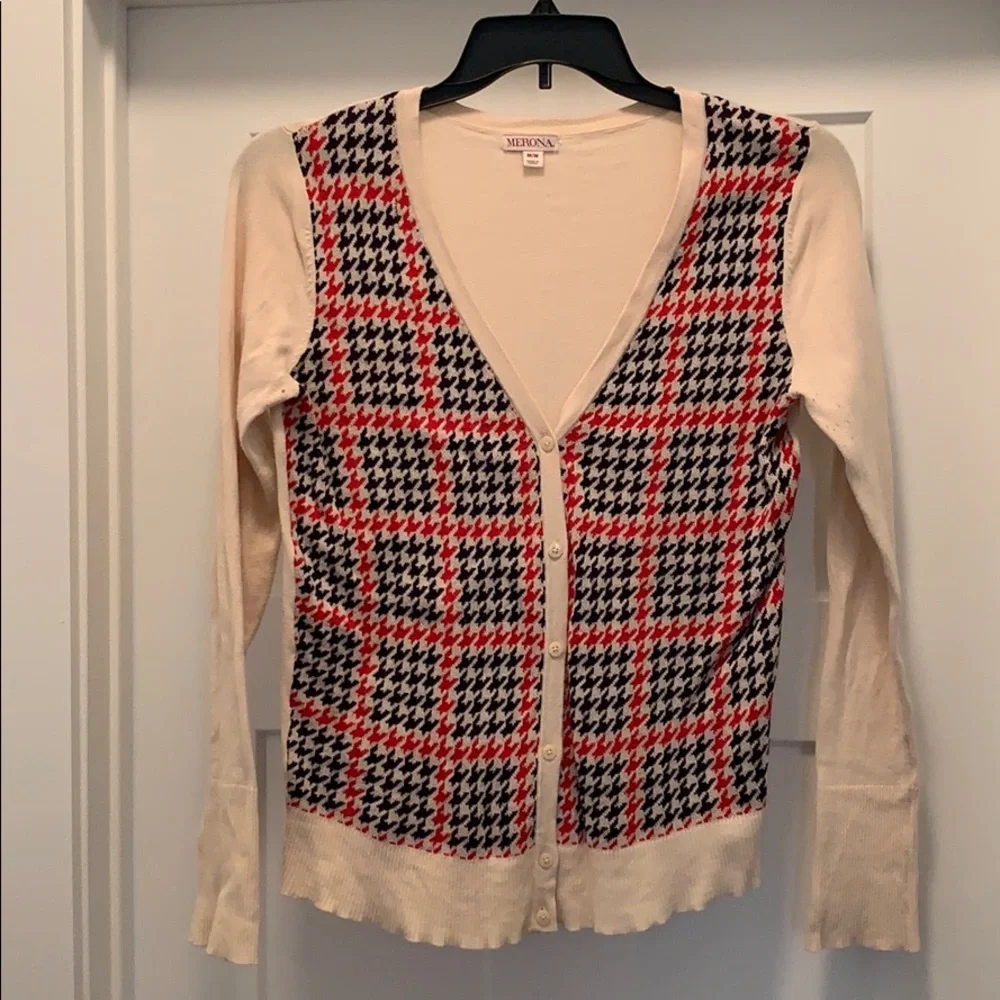 Merona houndstooth cardigan